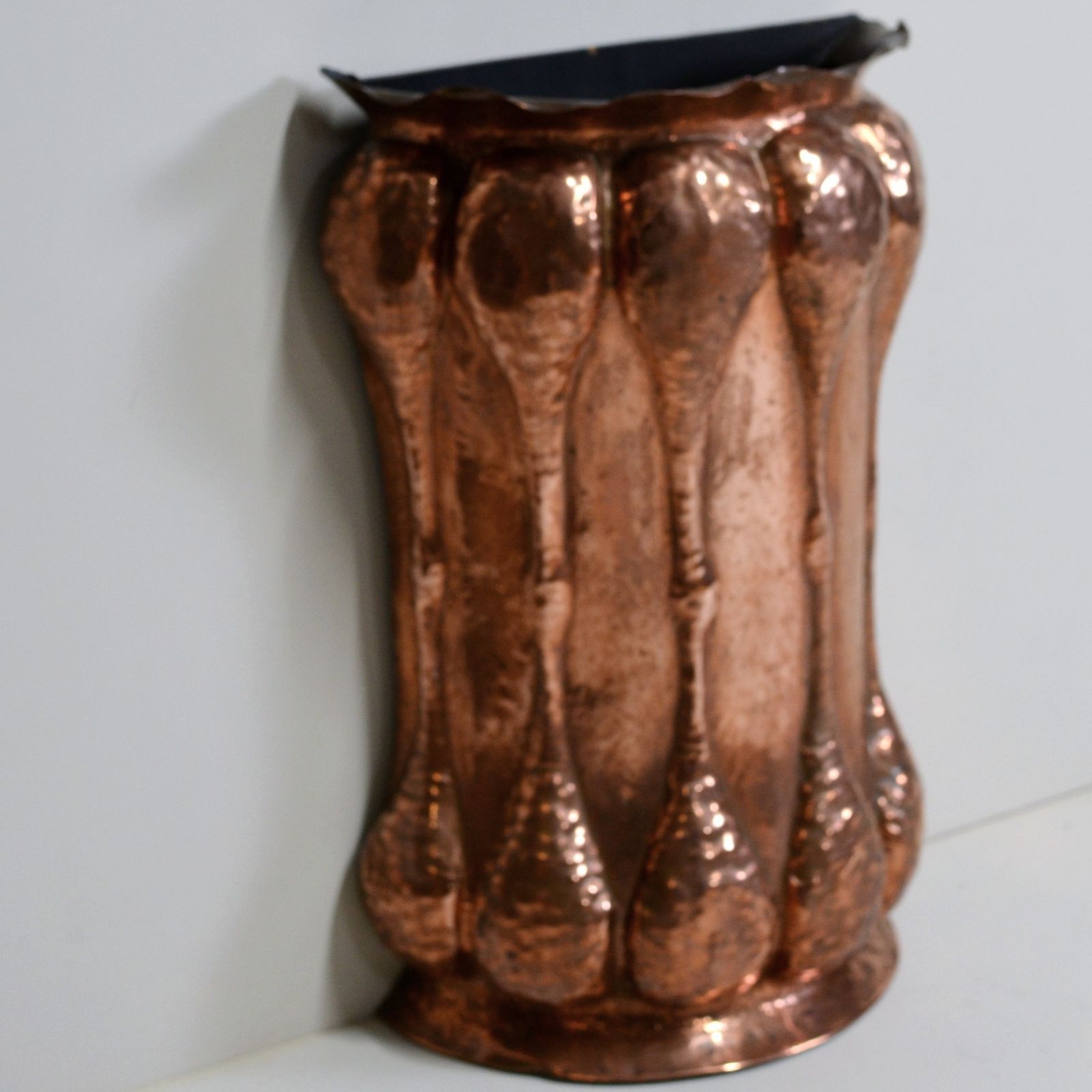 Art Nouveau Copper Umbrella Stand photo for sale