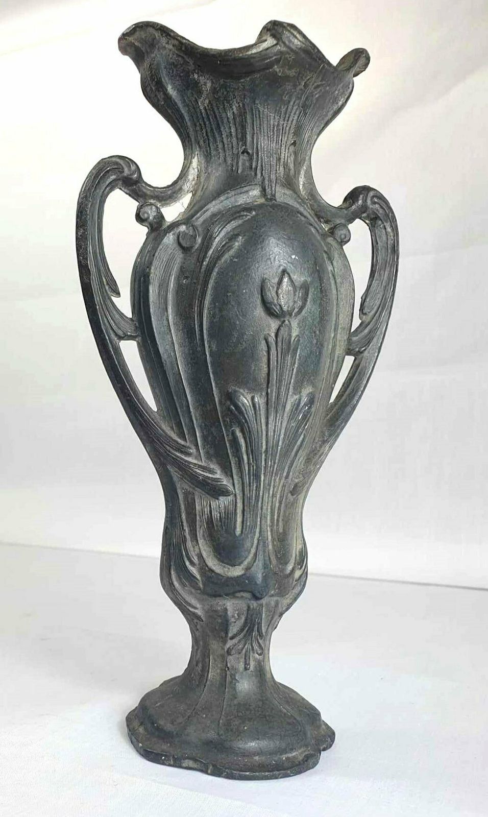 Art Nouveau Pewter Flower Vase photo furniture