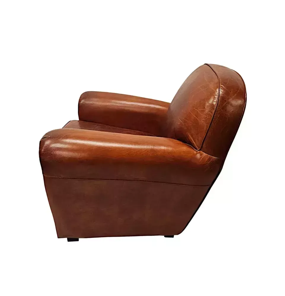 A Fabulous 1930's Design Leather Club Armchair photo Furniture