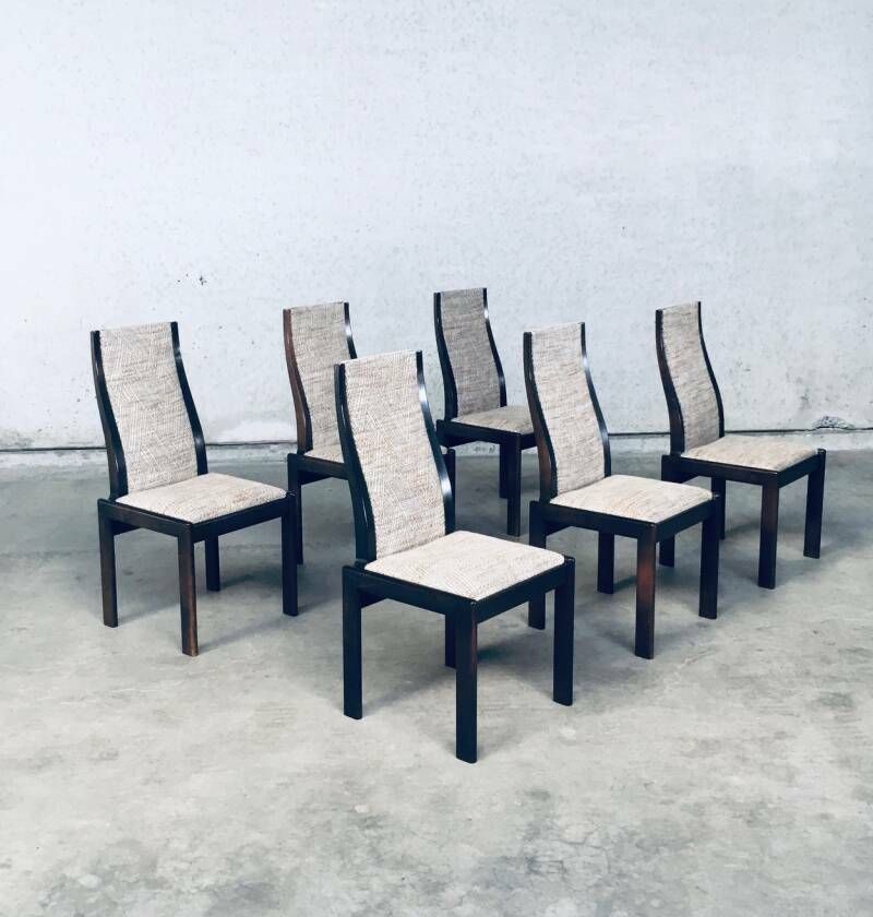 Stel Van 6 Postmoderne Italiaanse Design Eetkamerstoelen, Jaren 1970 photo buy