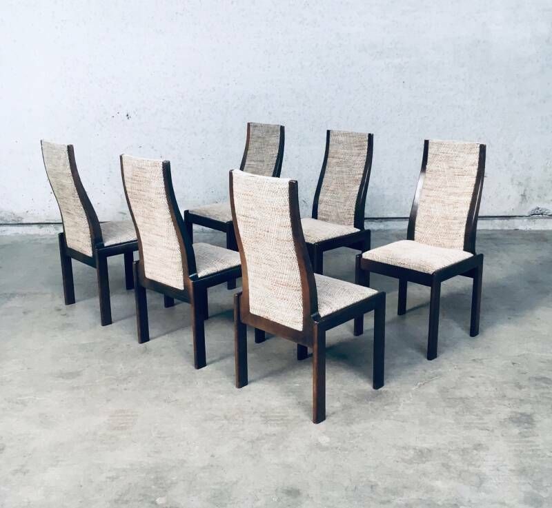 photo for sale 1970's Postmodern Italian Design Dining Chair Set