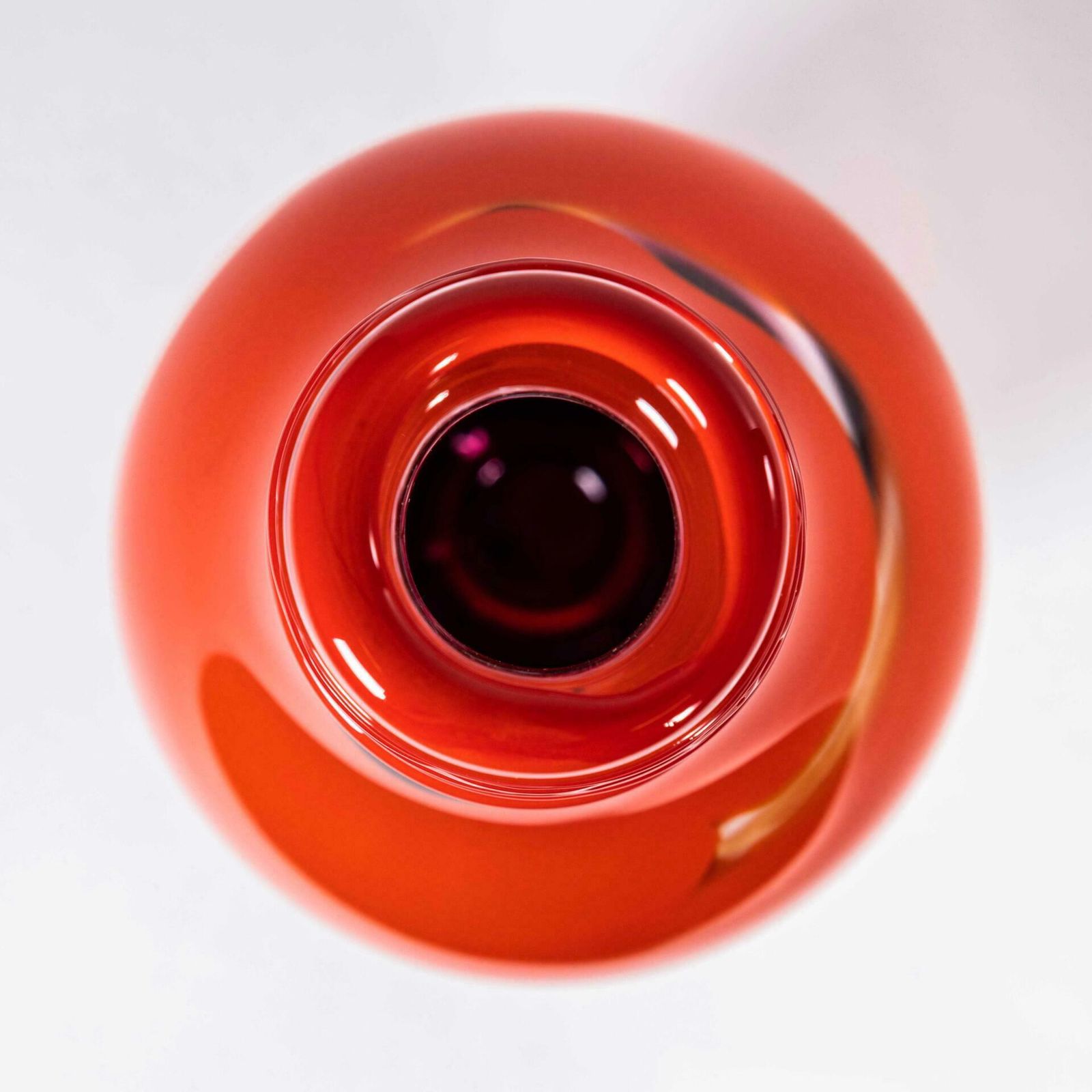 Contemporary Mouthblown Vessel Tall Flame   Jahday Ford photo for sale