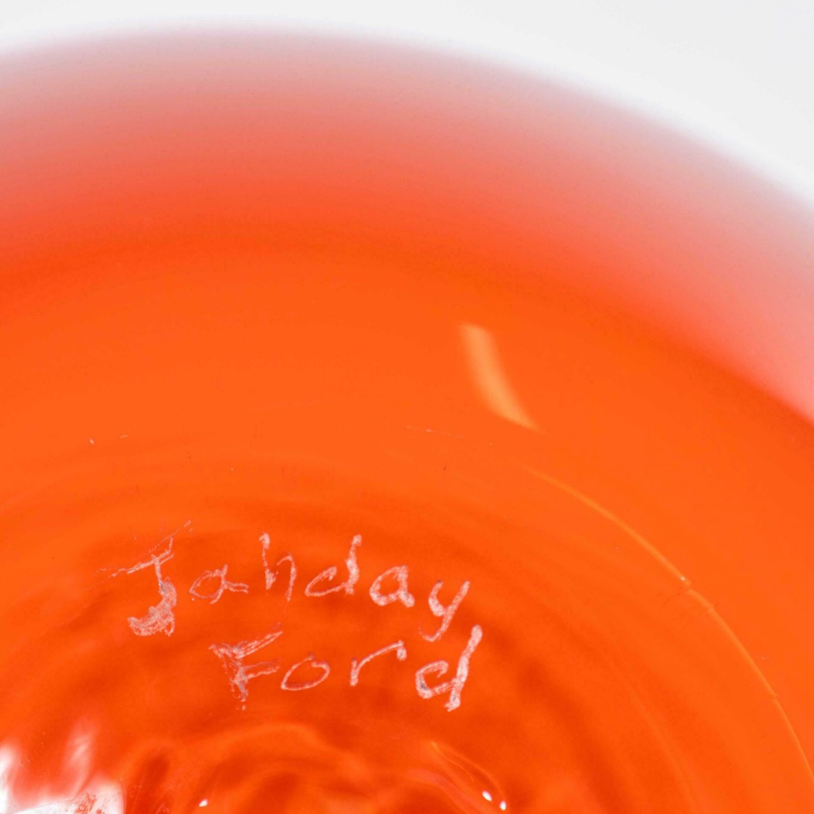 Contemporary Mouthblown Vessel Wide Fire – Jahday Ford photo buy