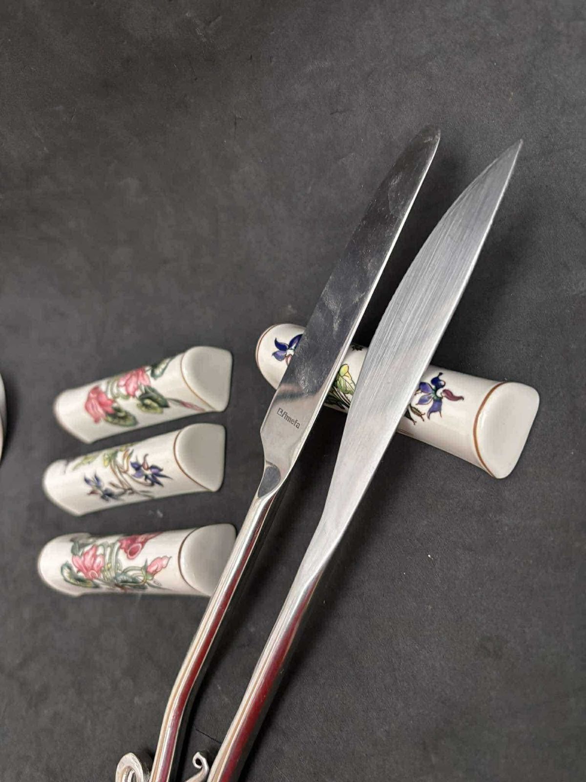 Villeroy And Boch Botanica Cutlery / Knife Rest Plants And Flowers Illustration Botanic Decor Set 4 Gift For Hostess Table Decor photo buy