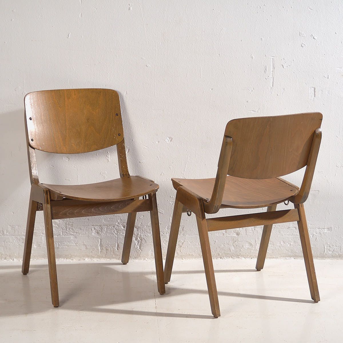 photo for sale Vintage Thonet Dining Chairs (C.1950). Set Of 6 Pieces
