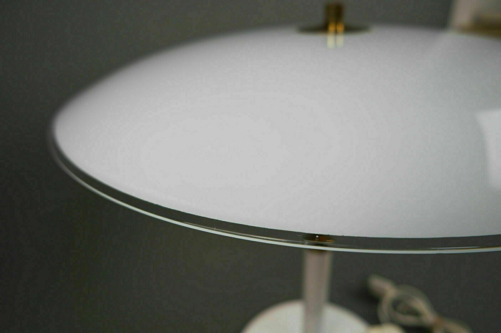 Vintage Mushroom Desk Lamp B8802 Brass Gold – Opal Glass Ikea 1970 He Sweden photo vintage