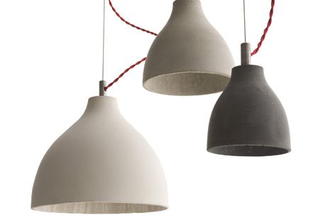 Concrete Lighting Pendant Cluster And Wall Lights By Benjamin Hubert For Decode photo vinterior