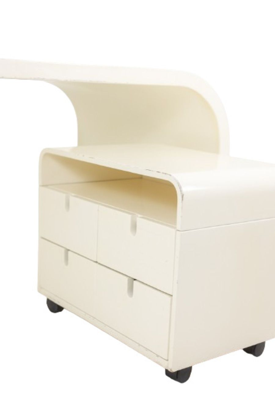 photo furniture White Desk 1970, 1970s, Plywood
