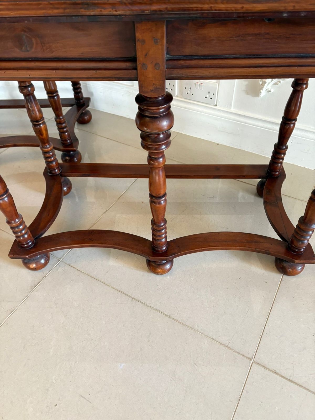 Outstanding Quality Pair Of Antique 19th Century Burr Walnut Marquetry Inlaid Side Tables photo Furniture