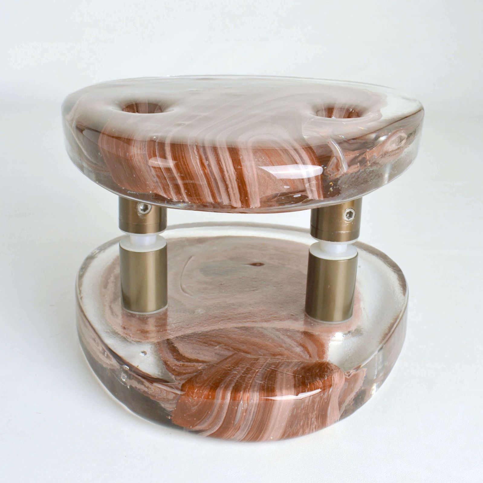 photo for sale Architectural Pairs Of Pink Glass Push Pull Double Door Handles