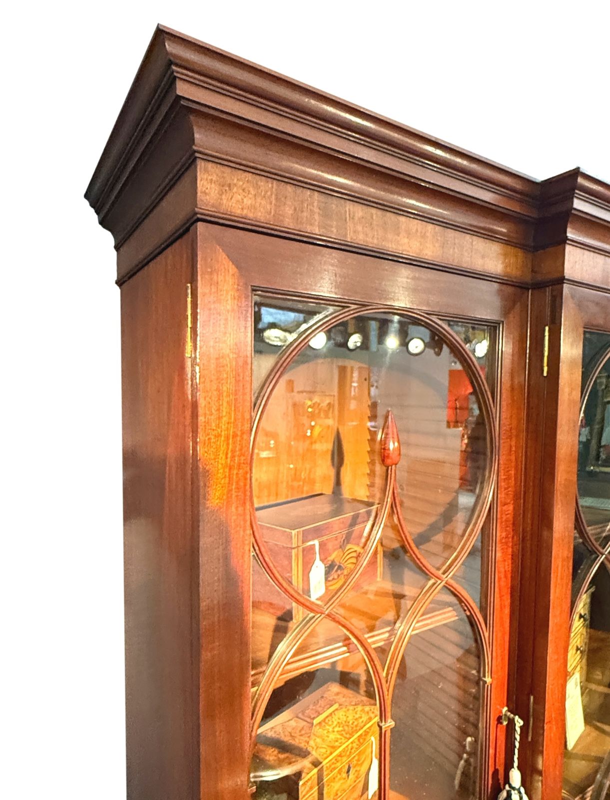 Georgian Mahogany Breakfront Library Bookcase (England, Circa 1800) photo furniture