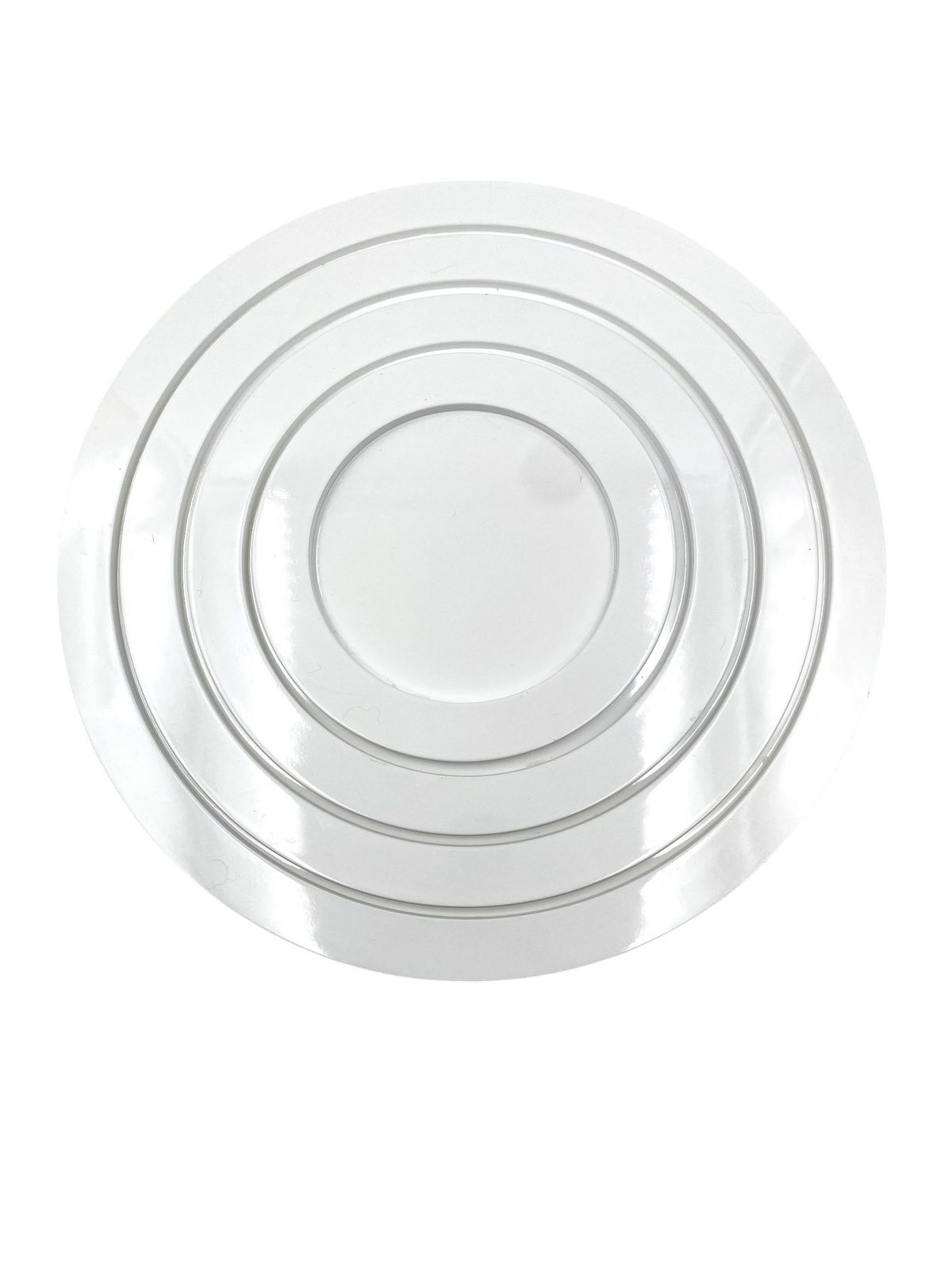 photo vinterior Great White Centerpiece Stacked White Plastic Trays, Italy 1970s