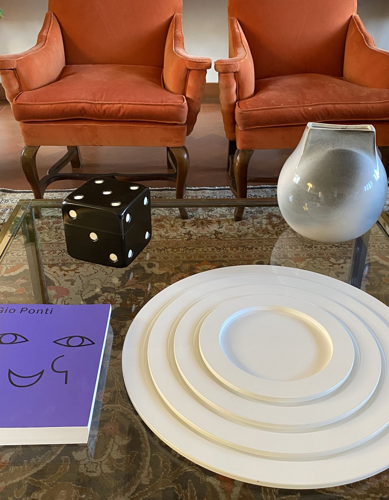 photo buy Great White Centerpiece Stacked White Plastic Trays, Italy 1970s