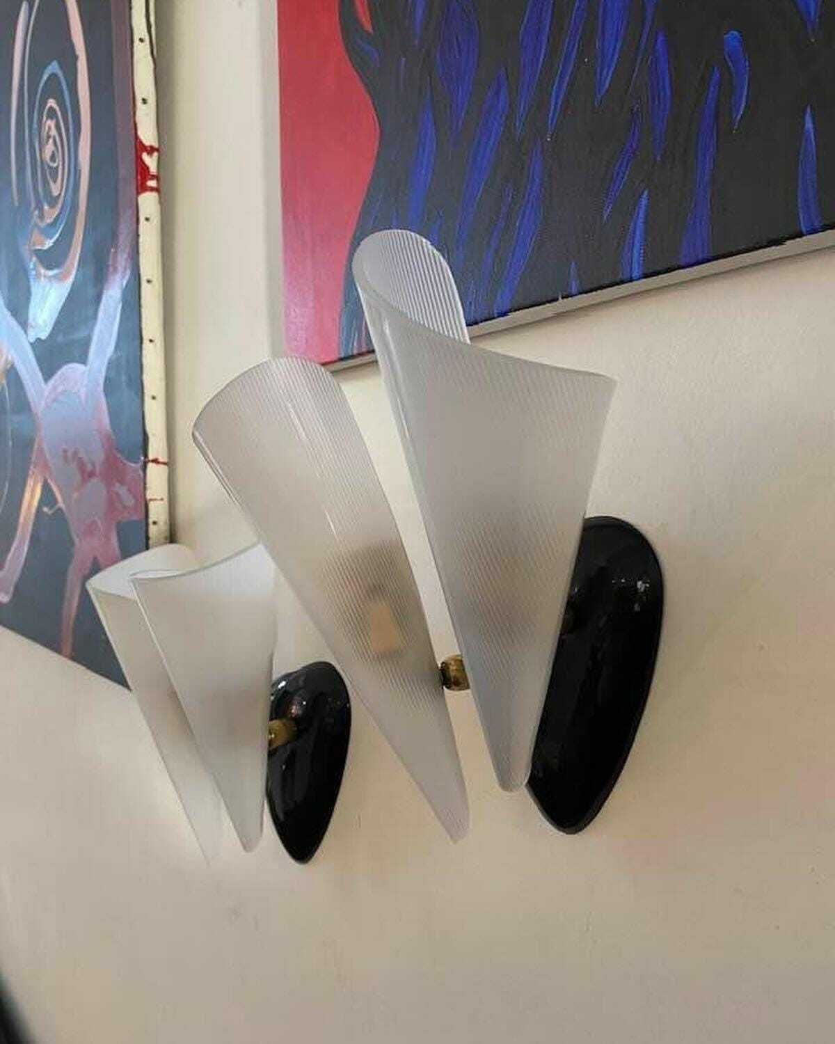1 Of 3 Wall Lamp Vintage Stilnovo Mid Century 1960 Nordic Lamp. Modernist Lamp