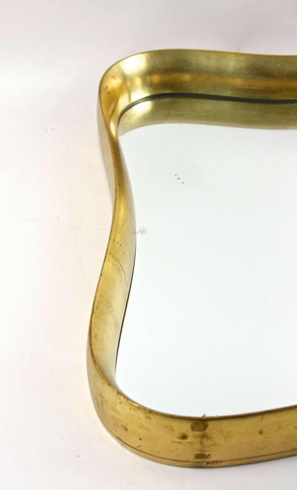photo buy 20th Century Modernist Gilt Wall Mirror Attributed To Max Welz, Austria Ca.1940s