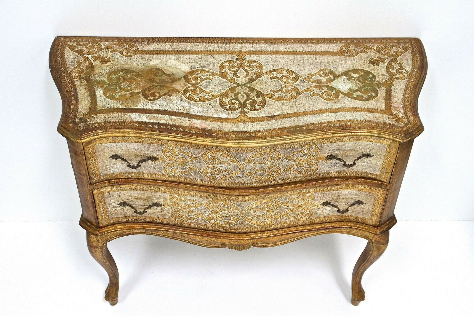 photo for sale 18th Century Style Venetian Serpentine Commode/ Chest Of Drawers, It Ca. 1940