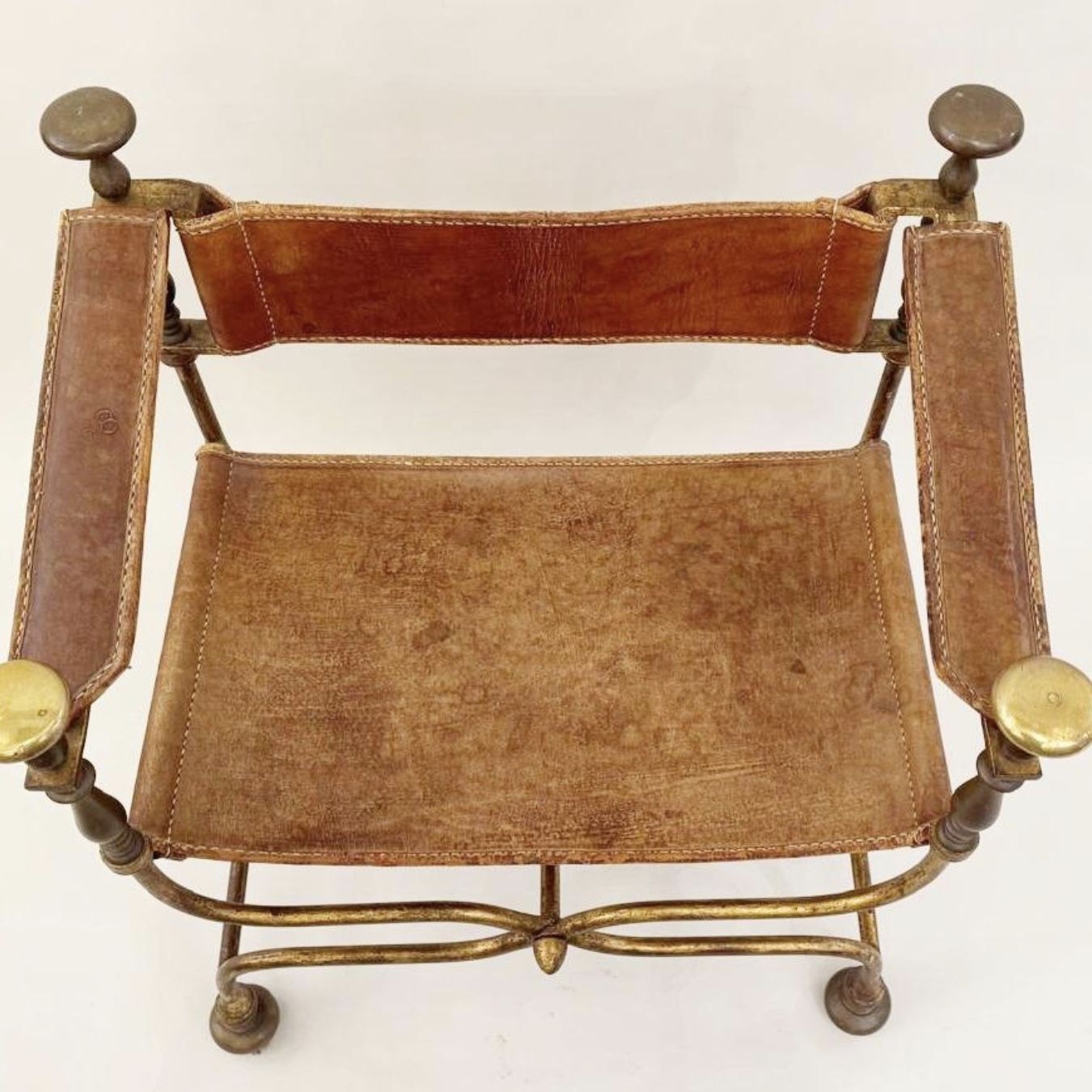 Curule Armchair, Circa 1940, 1940s photo 1660.0