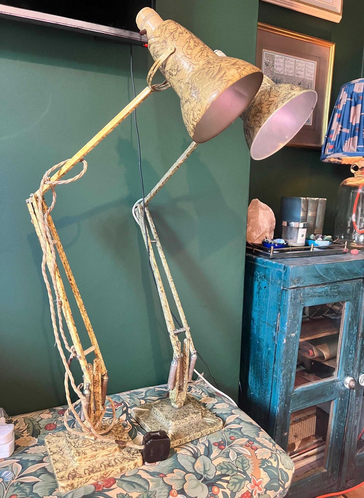 1938 Herbert Terry Model 1227 Anglepoise Articulated Lamp   An Early Collectible. Two Available Separately Or As A Pair. photo vinterior