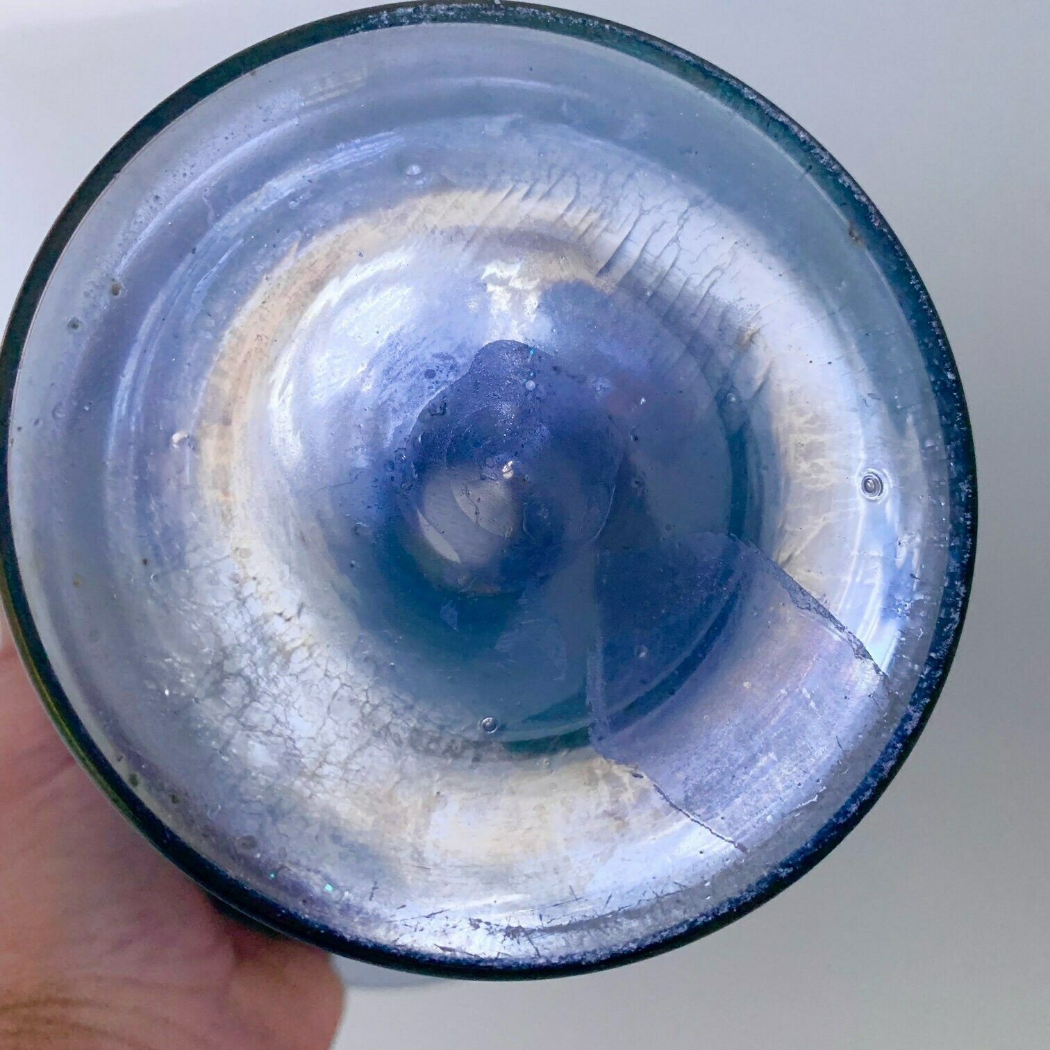 photo for sale Art Nouveau Iridescent Glass Loezt Kralik Vase Dish Bohemian 1900
