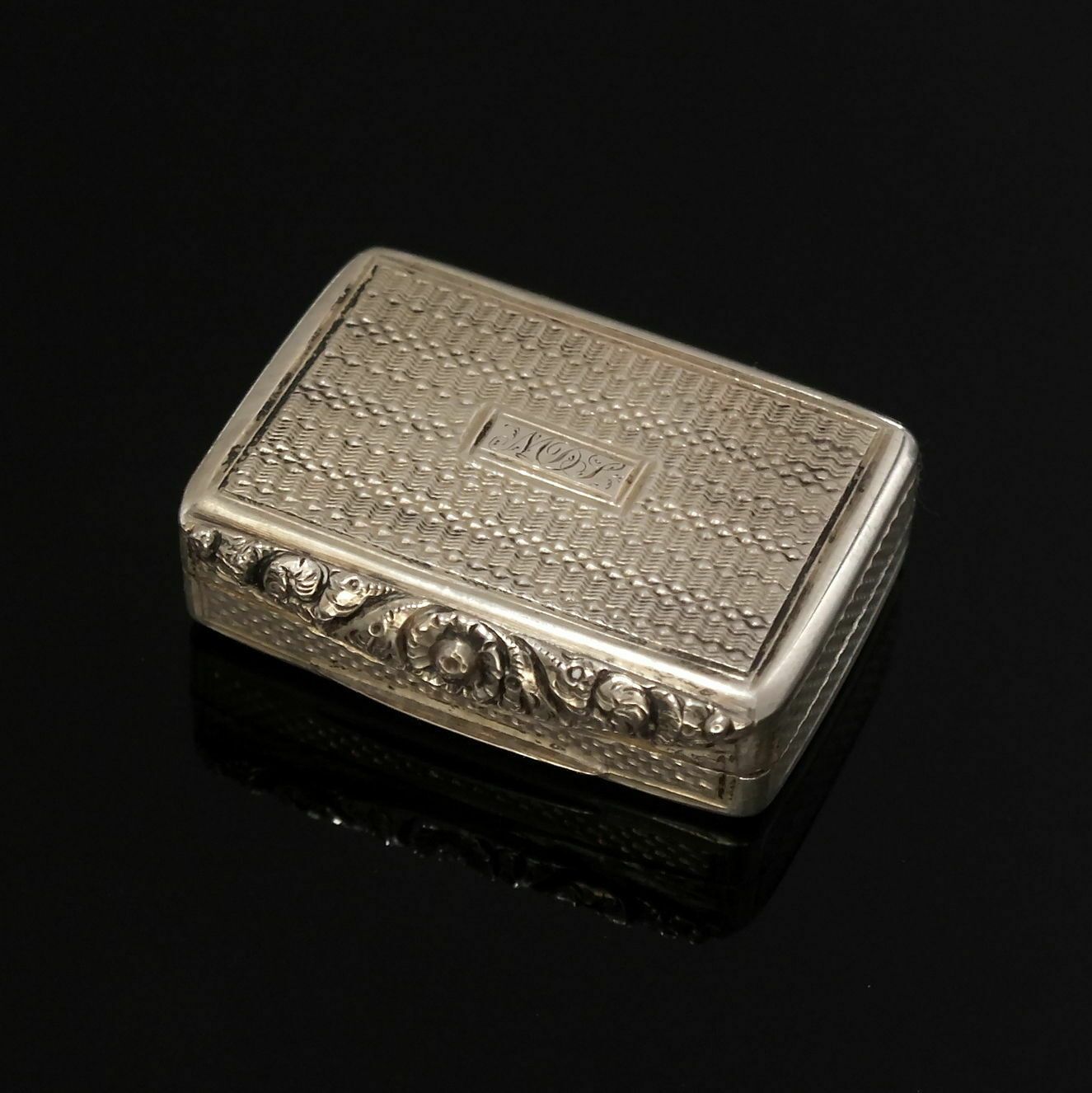 Rare Georgian Silver Vinaigrette By John Bettridge Birmingham 1828 photo for sale