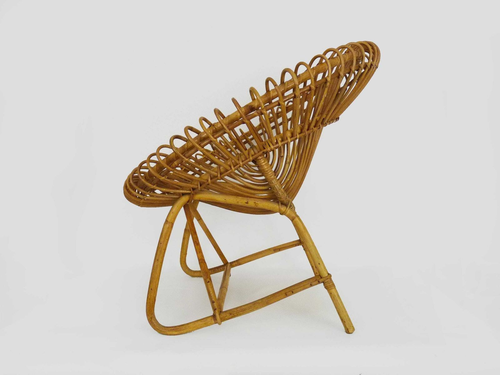 Magnificent Vintage Rattan Armchair From The 60s photo Furniture