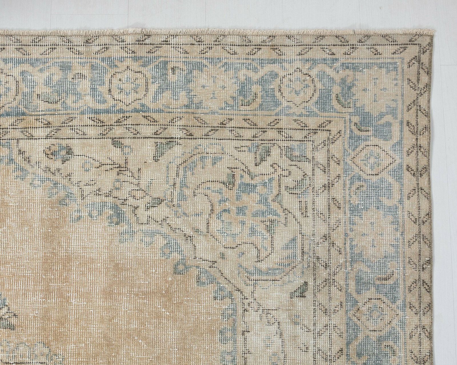 photo furniture 6.9 X 11.2 Vintage Rug, Muted Oushak Rug, Turkish Rug, Naturel Rug, Anatolian Rug, Oversized Rug, Area Rug, Antique Handmade Rug, Sku: A4069