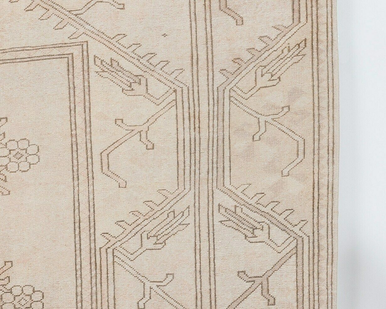 Vintage Rug, Neutral Turkish Rug, Unique Area Rug, Wool Rug, Living Room Rug, Handmade Rug, Antqiue Rug, Primitive Rug photo 983.0