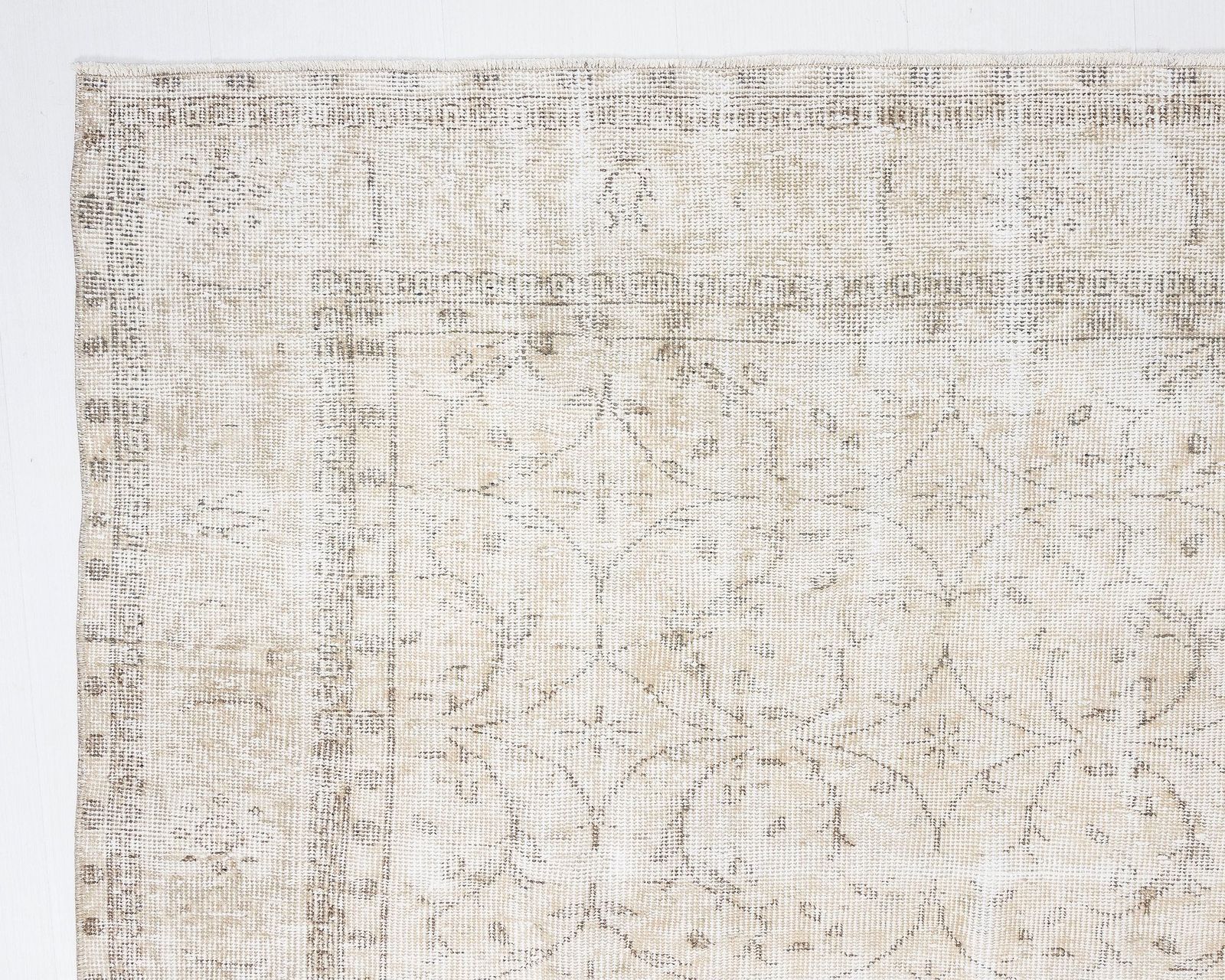 7x11 Turkish Rug, Neutral Vintage Rug, Antique Handmade Rug, Anatolian Rug, Oversized Rug, Area Rug, Dining Room Rug, Antique Rug, A4738 photo vintage