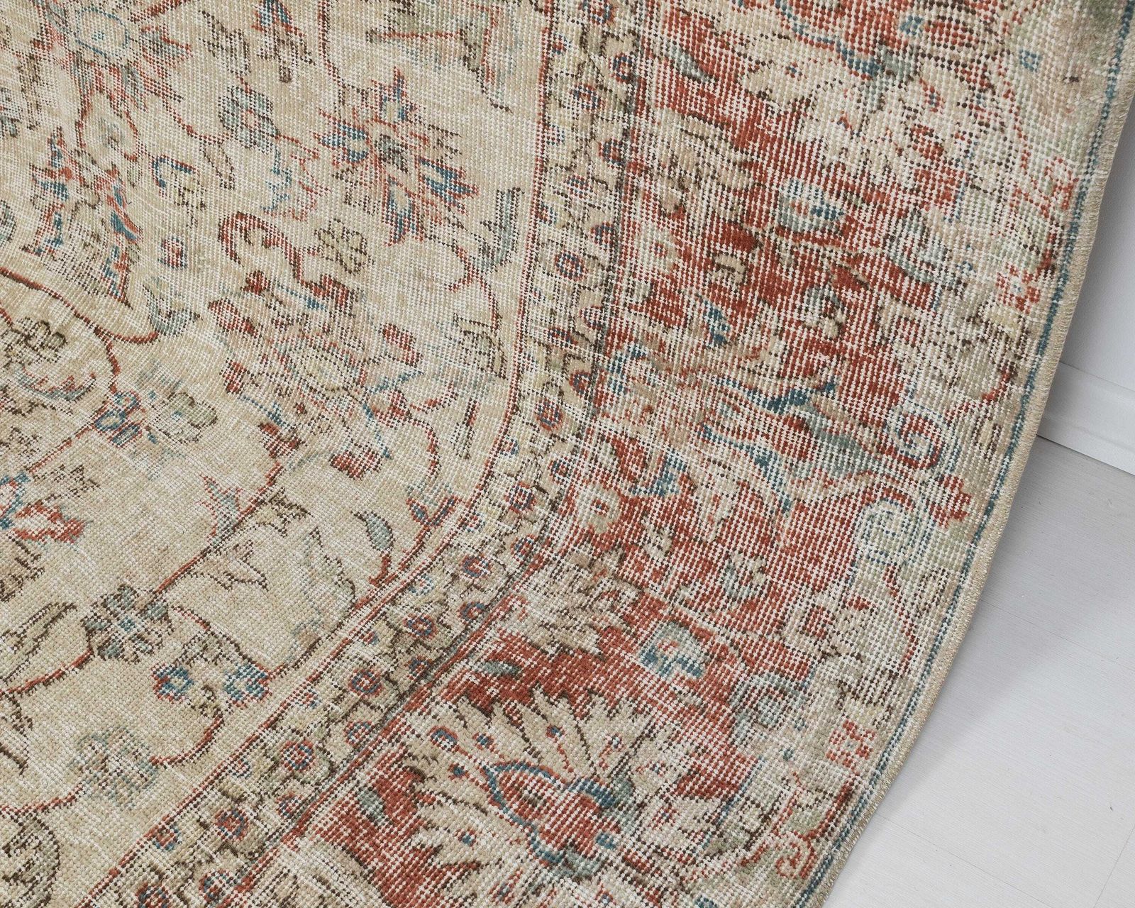 8 X 11.5 Turkish Rug, Vintage Rug, Low Pile Rug, Anatolian Rug, Naturel Wool Rug, Handmade Rug, Living Room Rug, Antique Rug, Oushak Rug photo 2047.0
