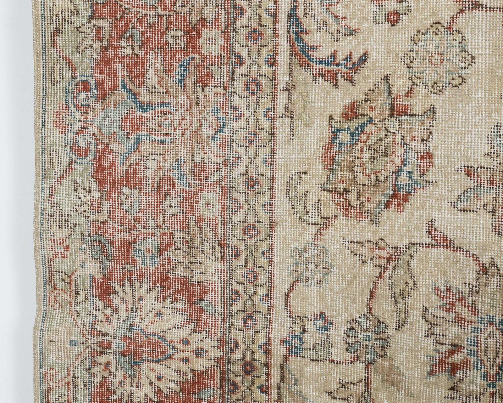 8 X 11.5 Turkish Rug, Vintage Rug, Low Pile Rug, Anatolian Rug, Naturel Wool Rug, Handmade Rug, Living Room Rug, Antique Rug, Oushak Rug photo vinterior