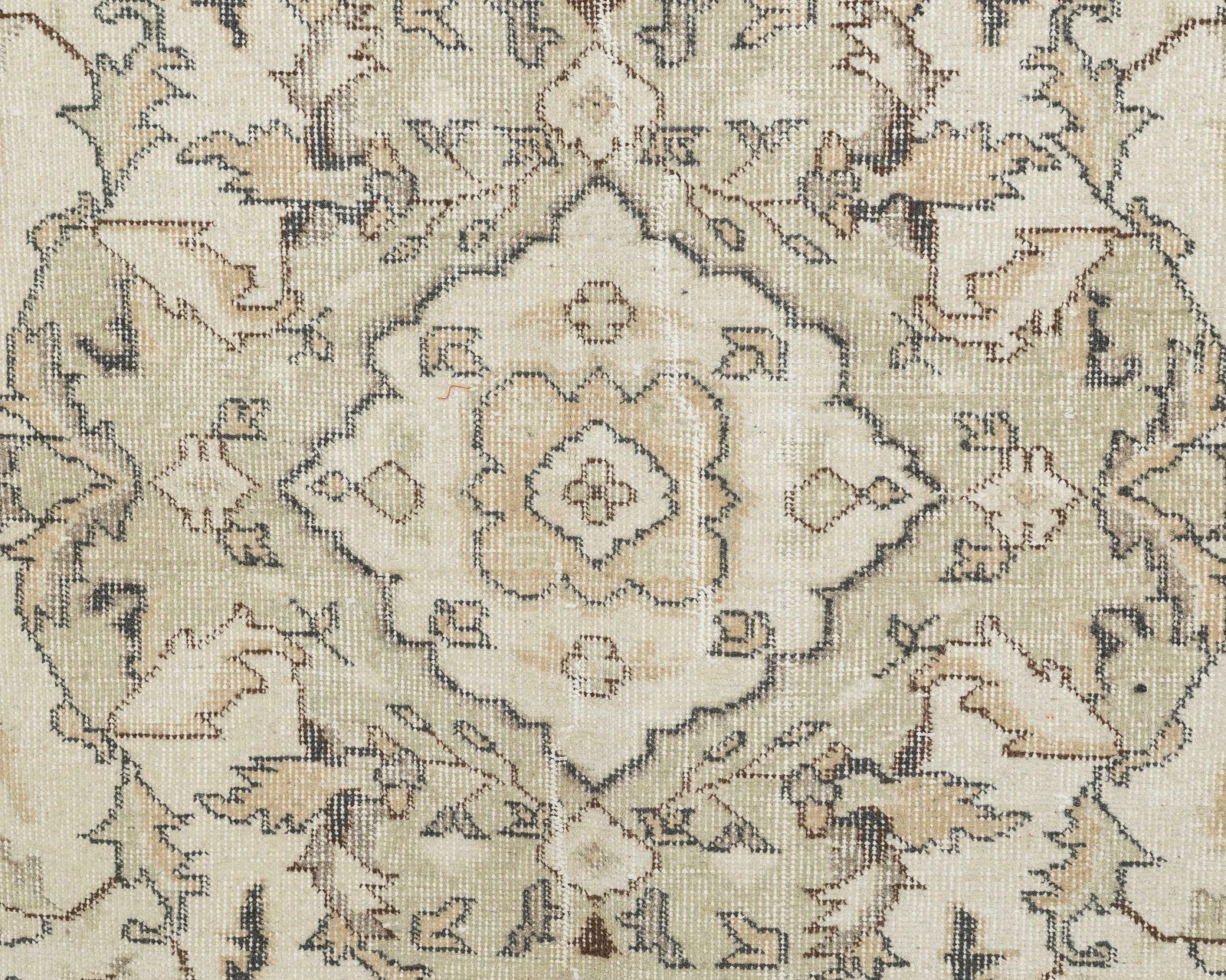 5.4 X 9.2 Feet Vintage Rug, Neutral Turkish Rug, Antique Handmade Rug, Turkey Rug,Anatolian Rug, Low Pile Rug, Naturel Rug, Faded Rug, A2519 photo for sale