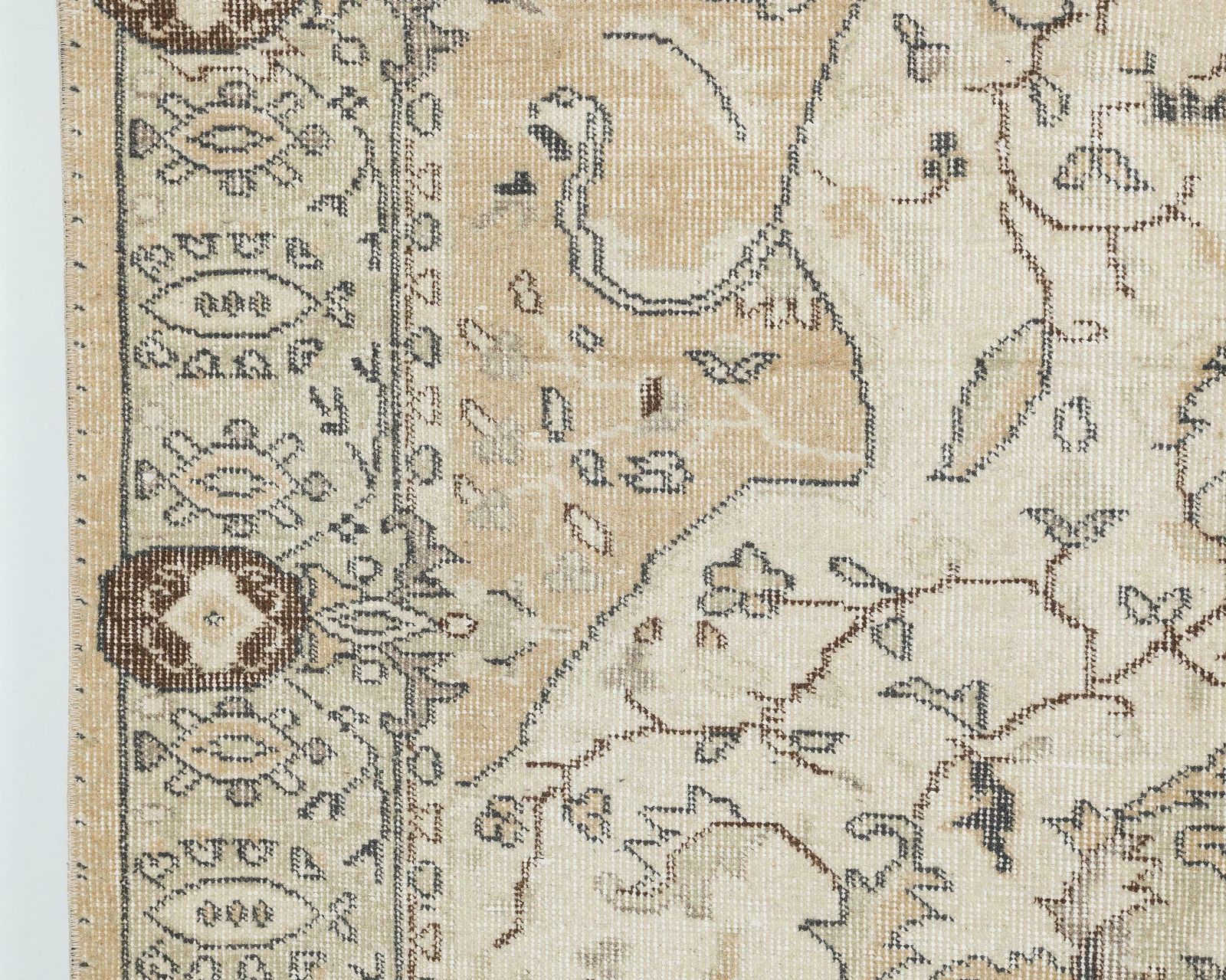 5.4 X 9.2 Feet Vintage Rug, Neutral Turkish Rug, Antique Handmade Rug, Turkey Rug,Anatolian Rug, Low Pile Rug, Naturel Rug, Faded Rug, A2519 photo 475.0