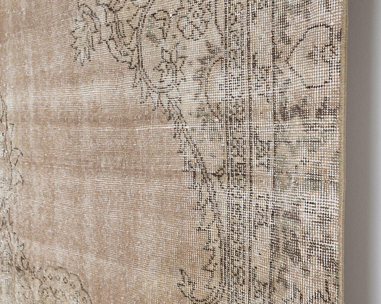 6x9 Turkish Rug, Neutral Vintage Rug, Antique Handmade Rug, Oushak Rug, Anatolian Rug, Low Pile Rug, Living Room Rug,Old Rug,Area Ru photo furniture