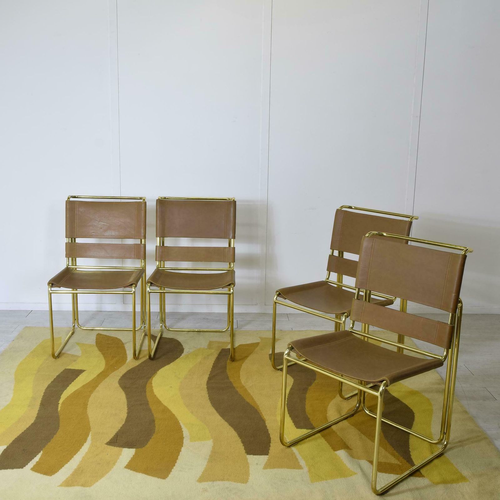 Gastone Rinaldi Set Of 4 Chairs For Rima Company 1970s photo furniture