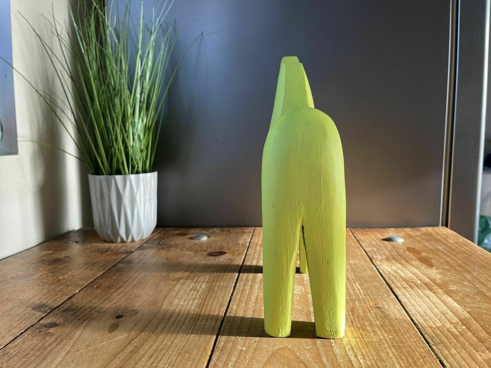 Large 27cm Vintage Swedish Lime Wooden Folk Art Dala Horse Dalahast Ikea Stolle photo Art