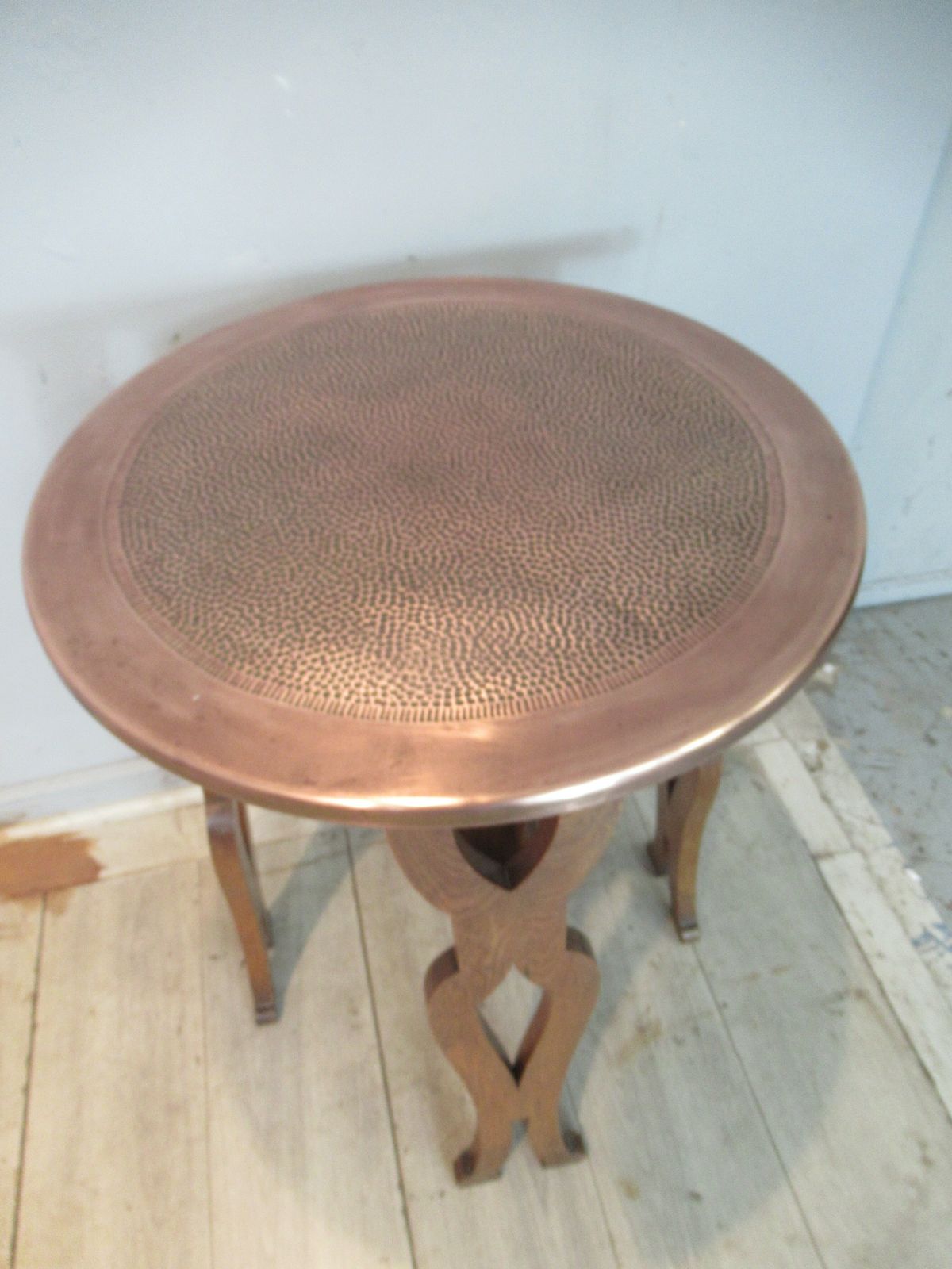 Arts And Crafts   Period  Oak And Copper  Table photo for sale