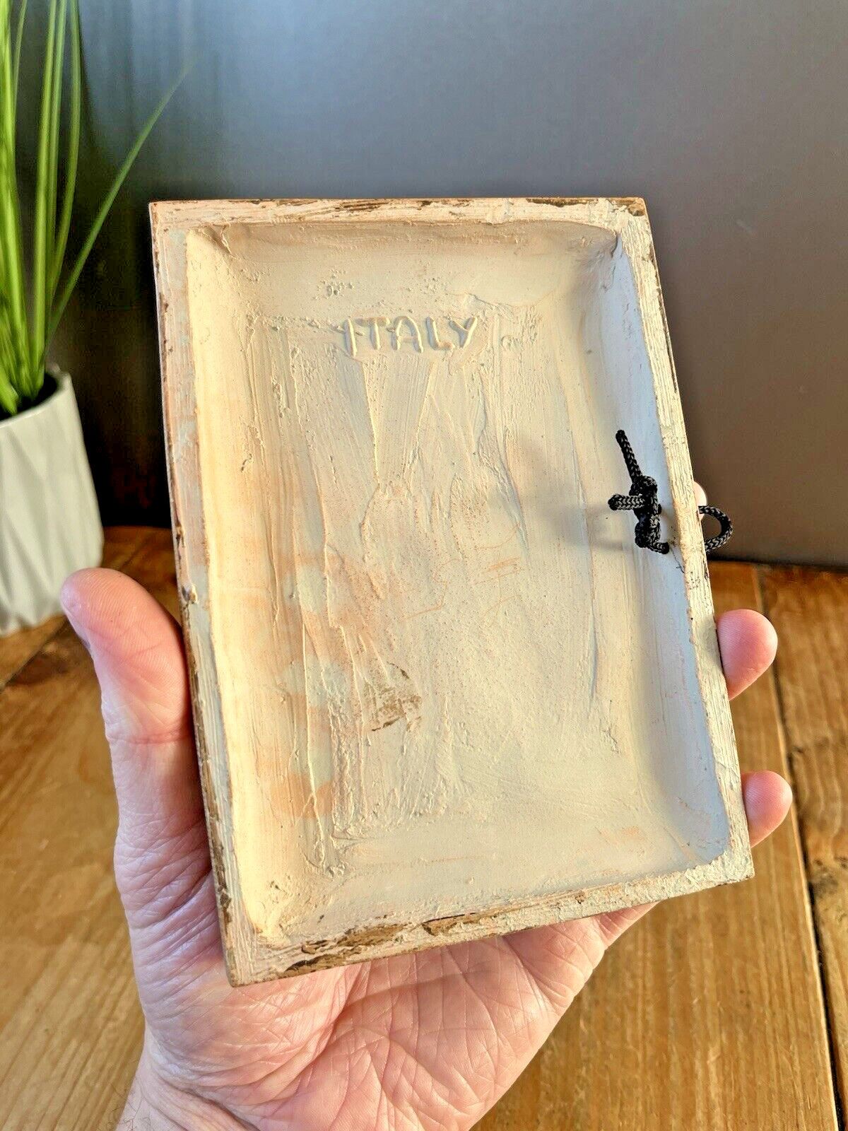 photo furniture Italian Pottery Bacchanalian Mythical Cherub Putti Grape Vine Relief Wall Plaque
