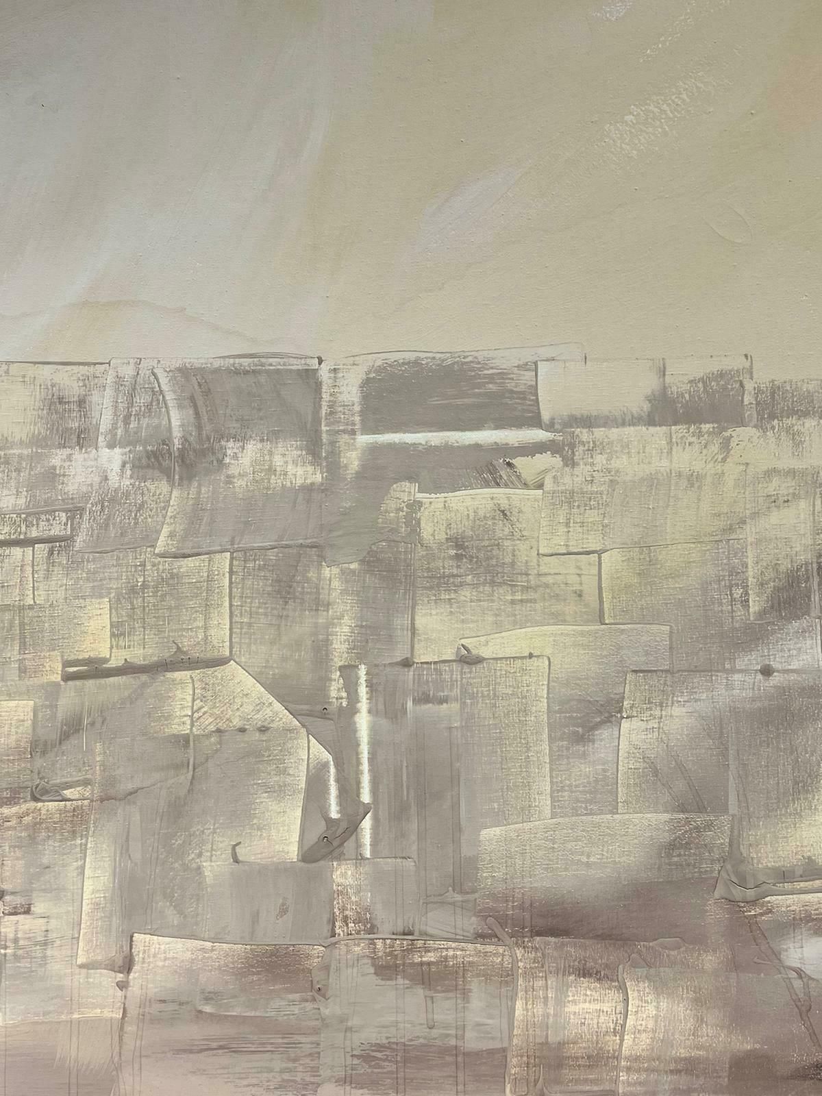 Robert Somertonhuge British Expressionist Abstract Original Painting Sand Beige Ochre Colors C. 2023 photo buy
