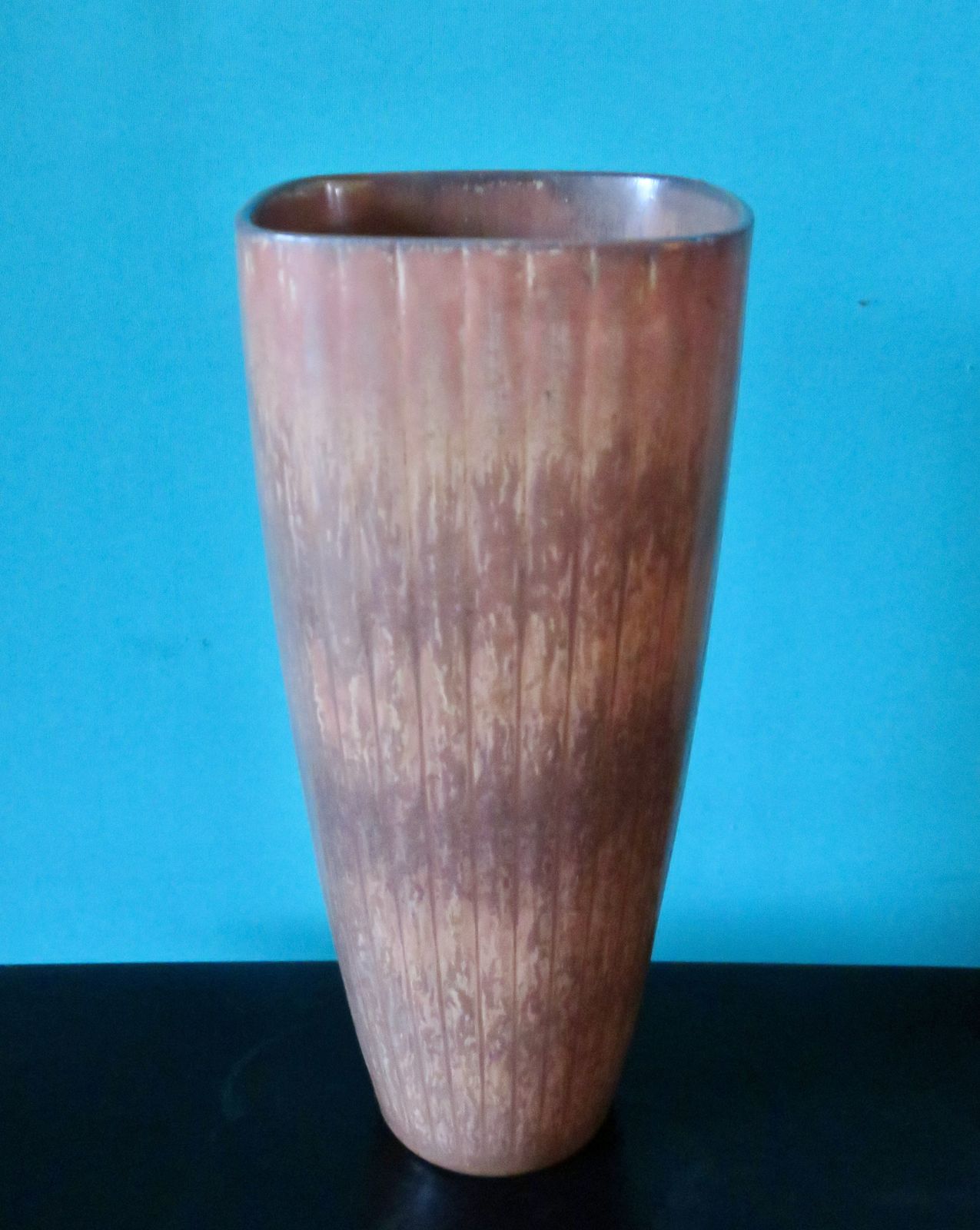 Stoneware Vase In A Range Of Browns, Taupes And Ochres By Gunnar Nylund For Rorstrand. Sweden 1960 photo Home Decor