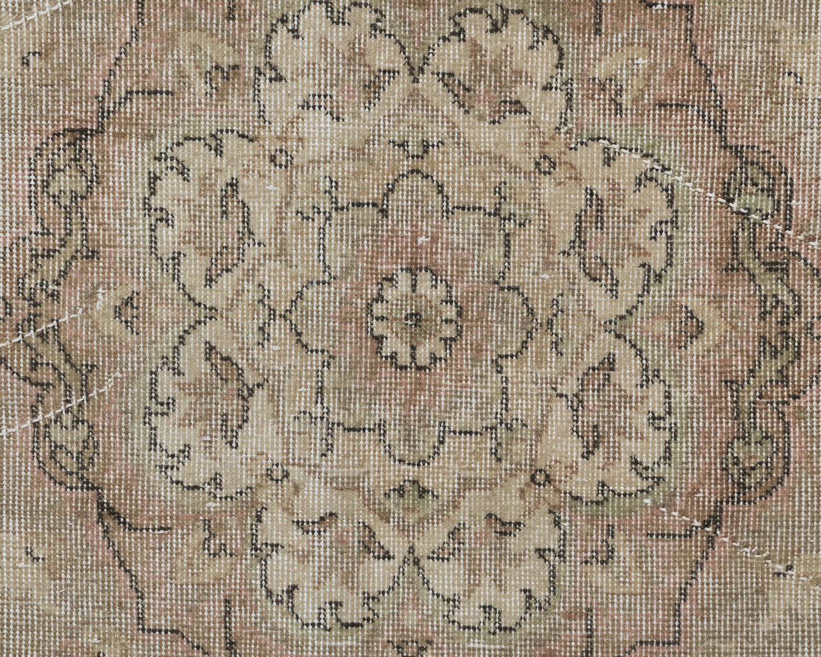 4x7 Turkish Rug, Neutral Oushak Rug, Antique Handmade Rug, Vintage Rug, Anatolian Rug, Low Pile Rug, Naturel Rug,Kitchen Rug,Wool Rug, A4422 photo 246.0