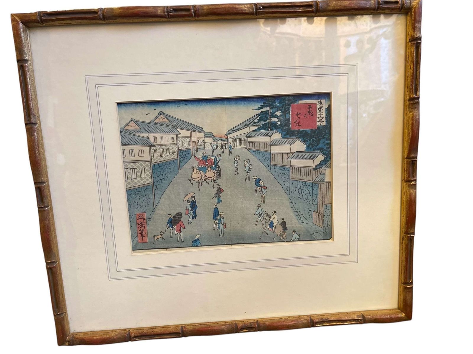 Ikkei Shosai A Set Of Ten Original Framed Woodblocks Circa 1870 photo 1500.0