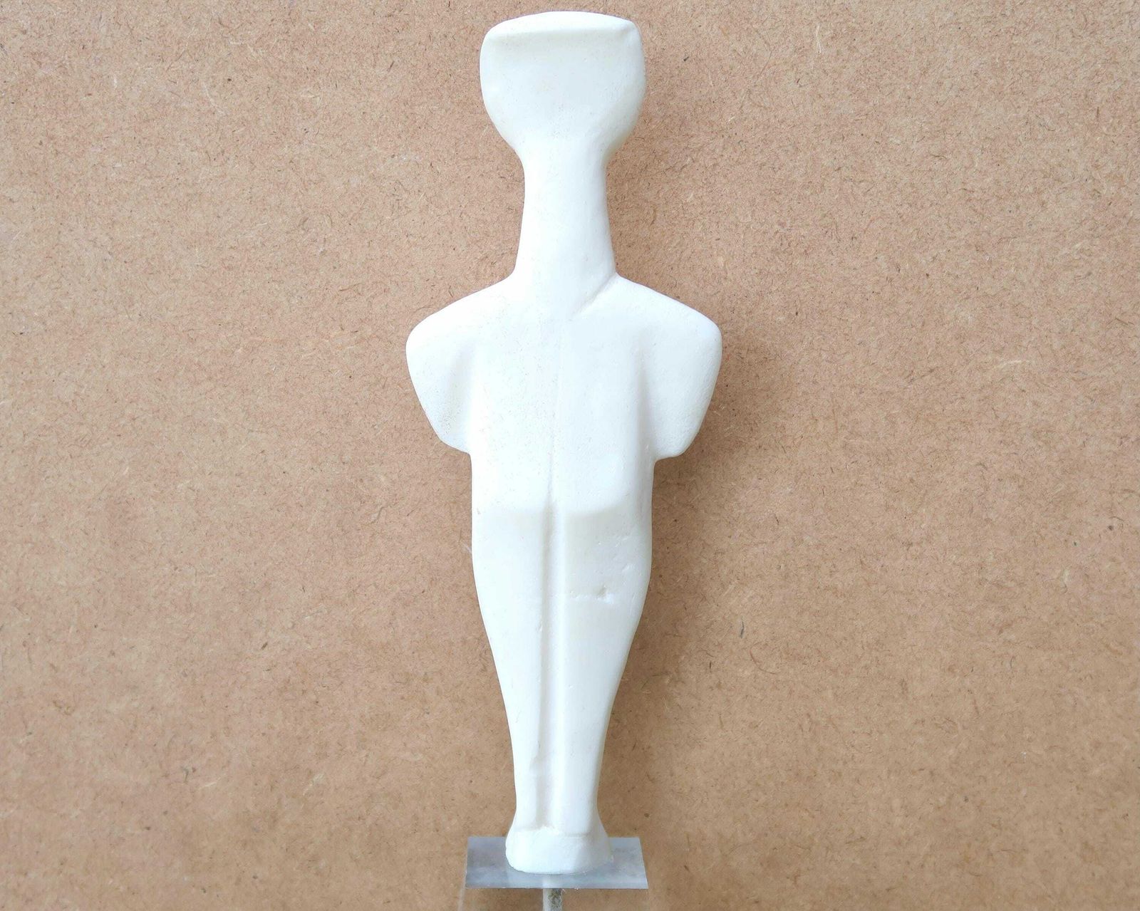 Sculpture, Resin Cycladic Idol On Lucite Base, 1970s / Totem, Statue, Greece Greek, The Cyclades photo vinterior