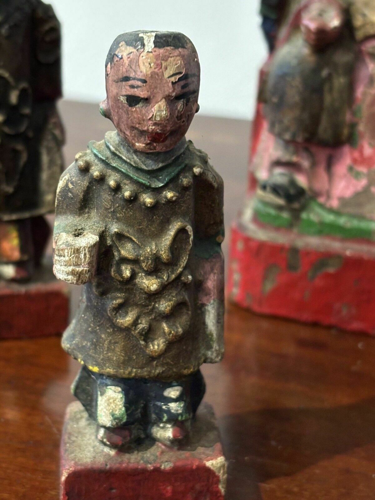 Collection Of Antique Chinese Wooden Figures photo 383.0