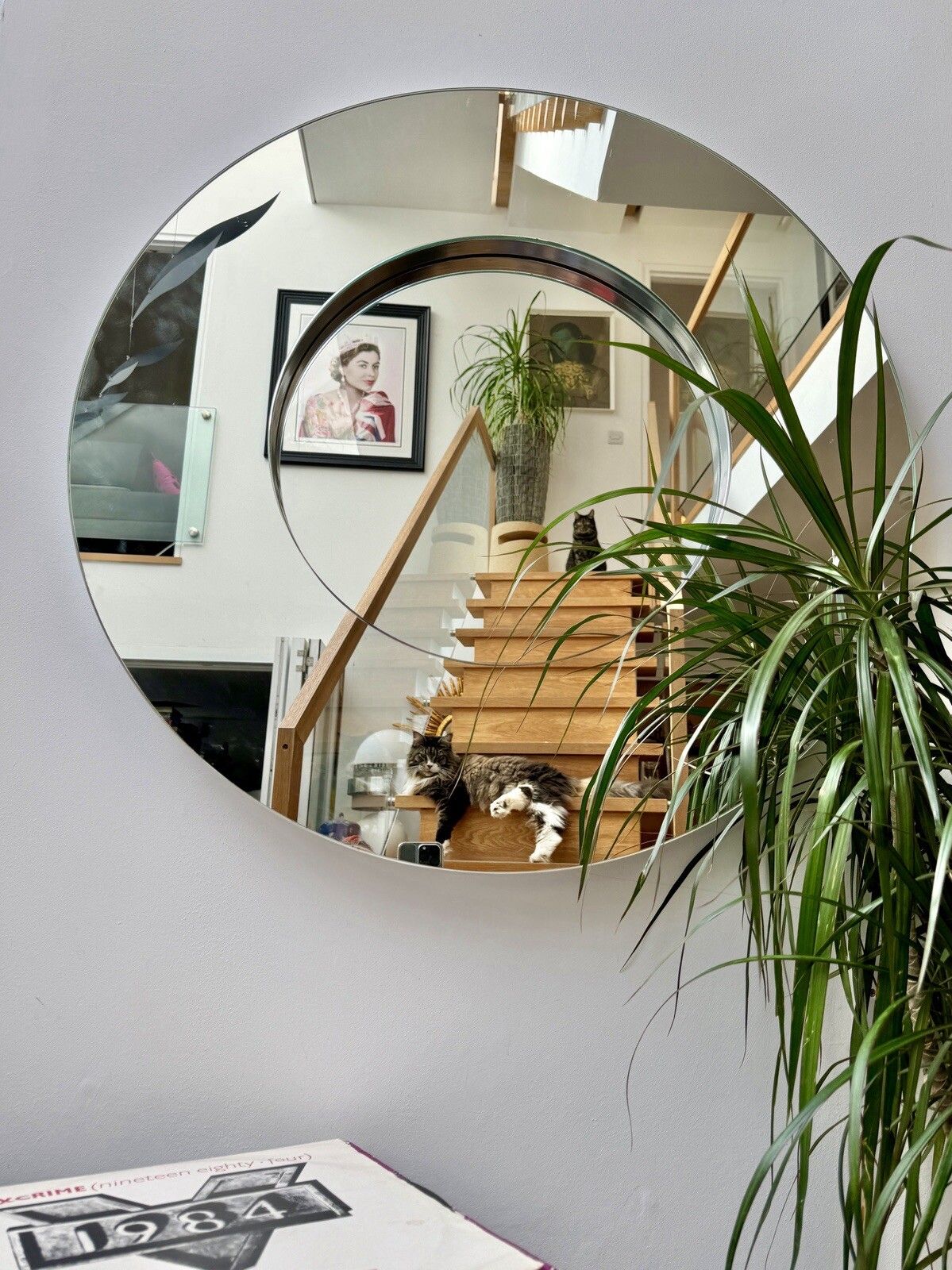 photo buy Deknudt Rondo S Modern Circular Wall Mirror Made In Belgium C1990’s