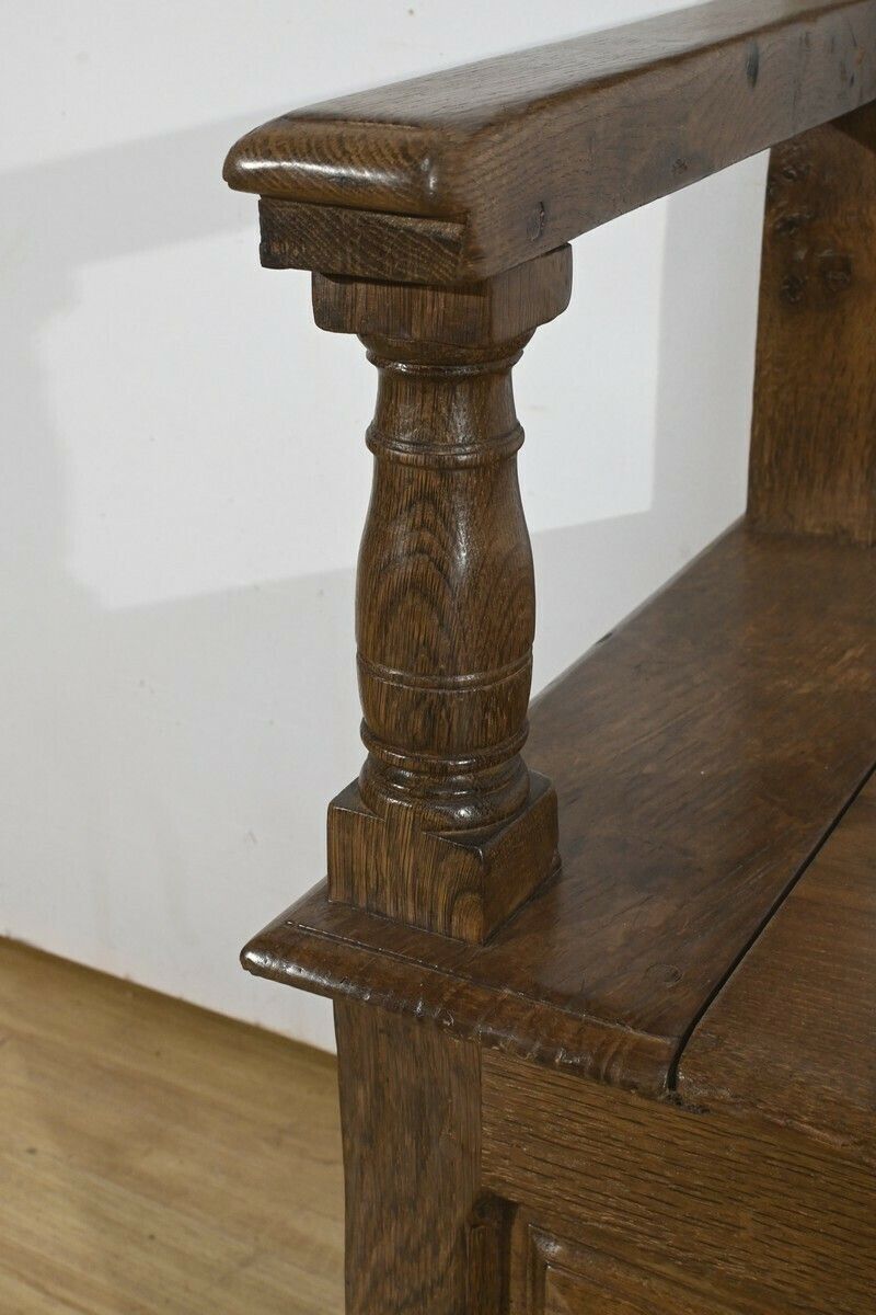 Solid Oak Landing Chest Bench – 1920 photo buy
