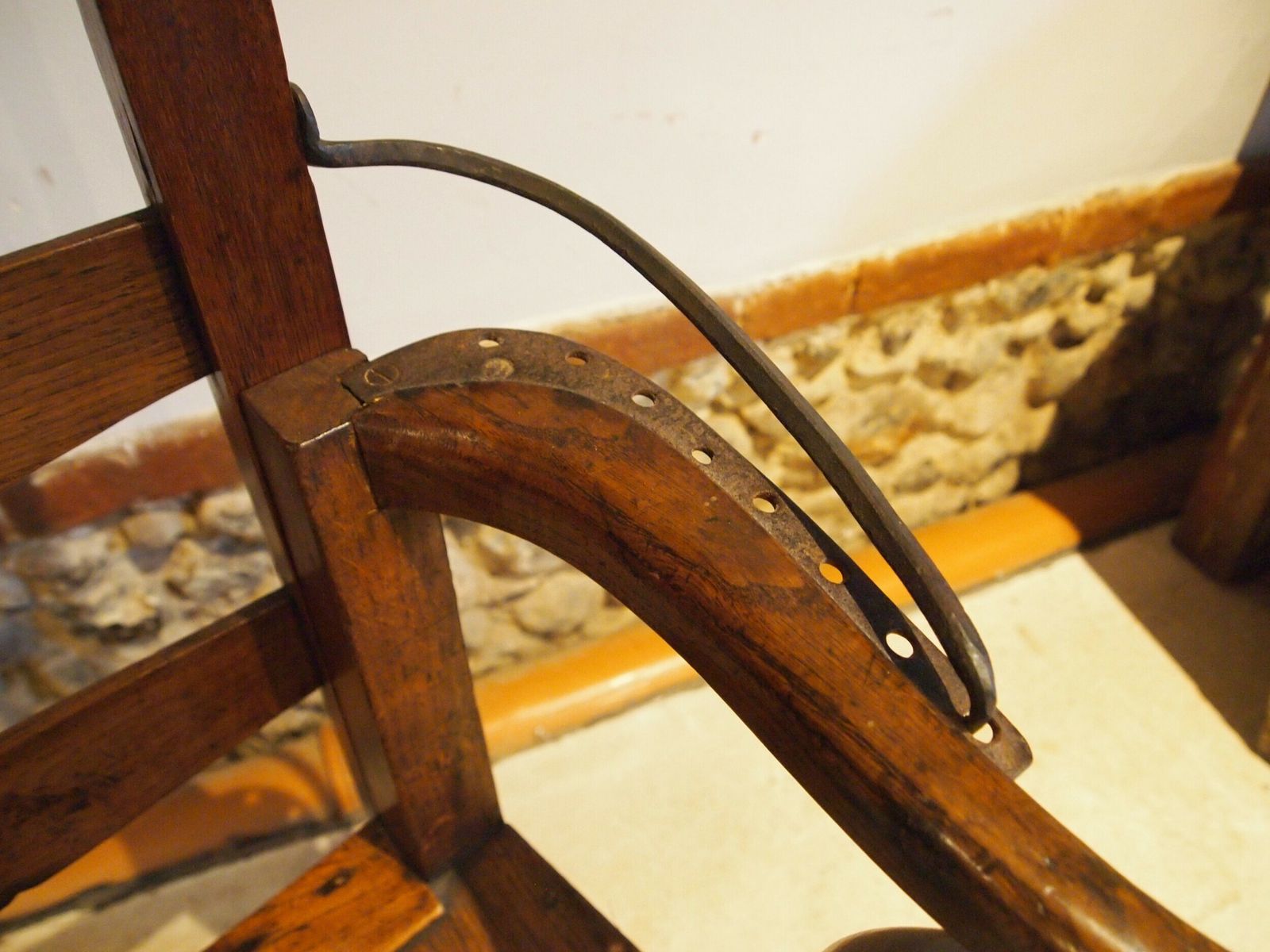 Chair Very Rare Reclining George III Oak & Elm C1790 photo furniture