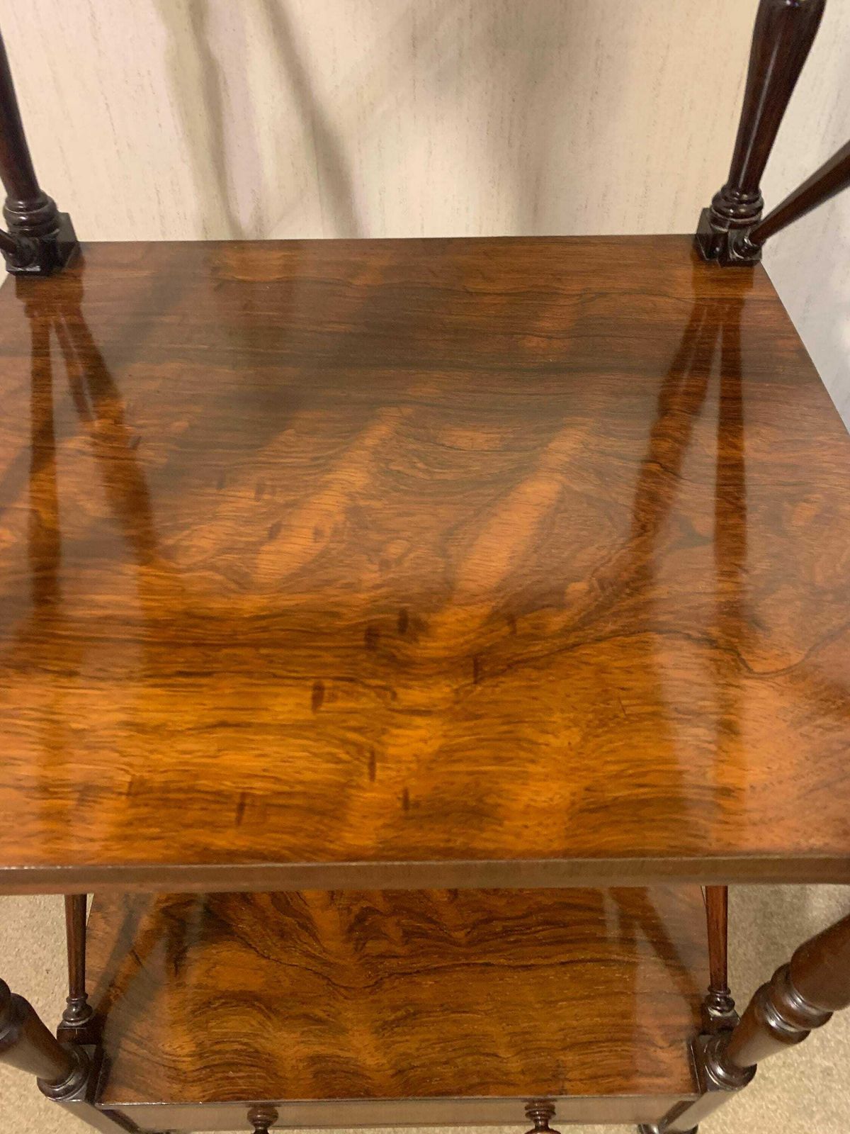 Antique Early 1800's Victorian Rosewood 'Wot Not' Etagere photo Furniture