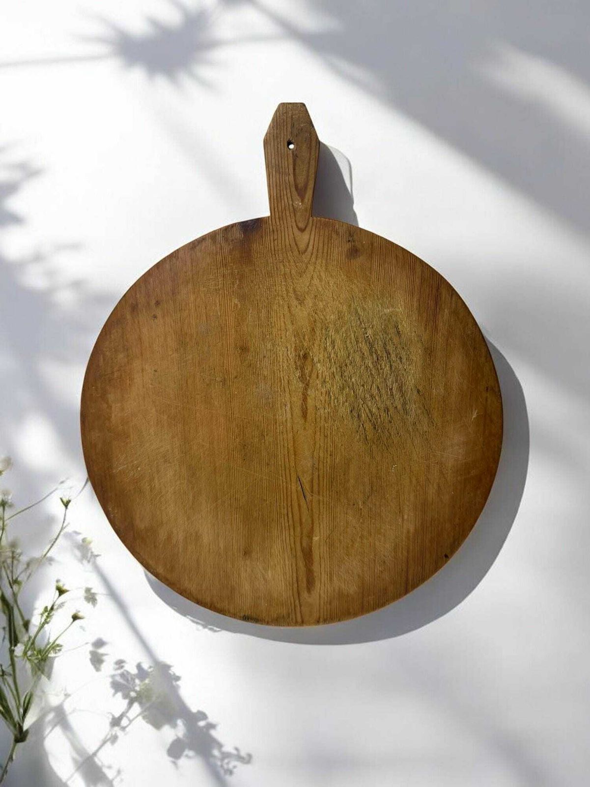 Wooden Cutting Board   Rustic Kitchen Decor, Cheese Serving Tray, Coffee Table Centerpiece photo for sale