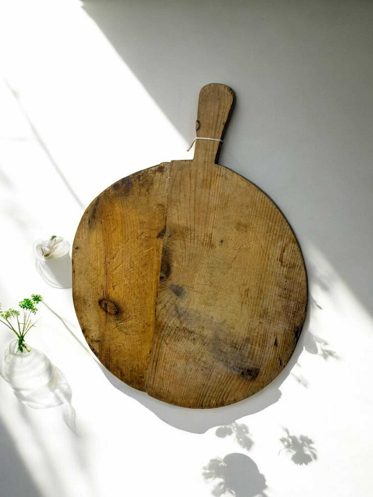 Wooden Cutting Board   Rustic Kitchen Decor, Cheese Serving Tray, Coffee Table Centerpiece photo vinterior
