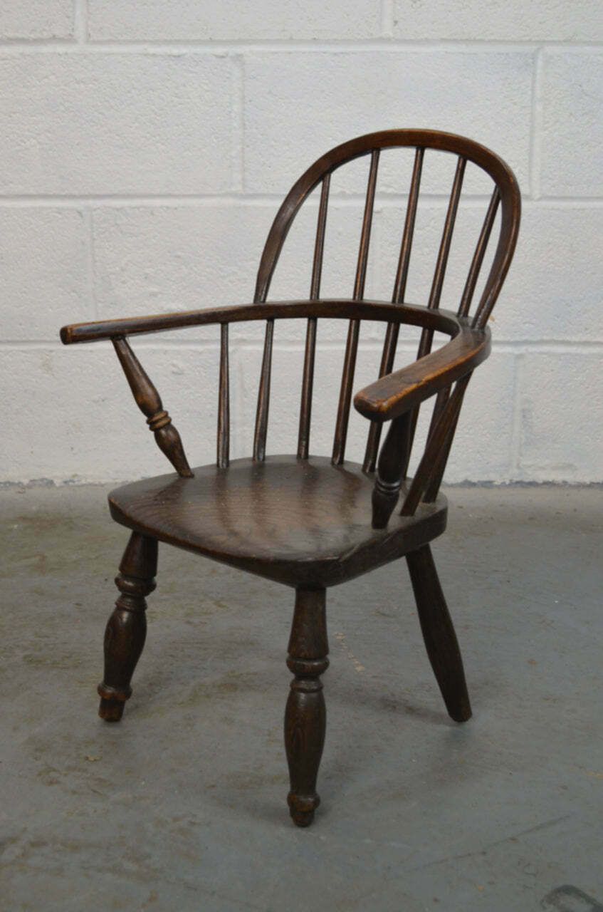 Antique Children's Chair, Early 20th Century photo furniture